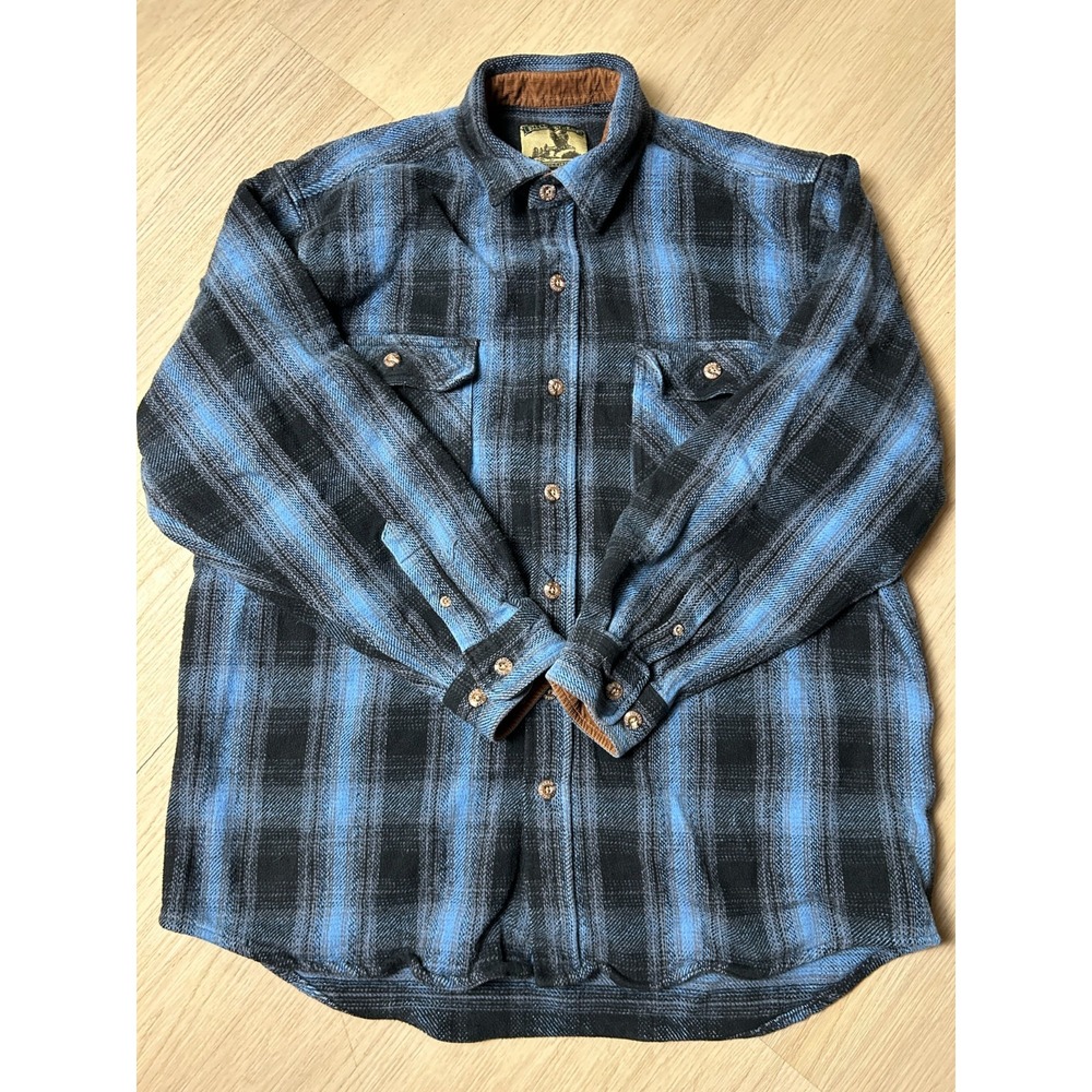 Field & Stream Men's Heavyweight Flannel Jacket Over Shirt
